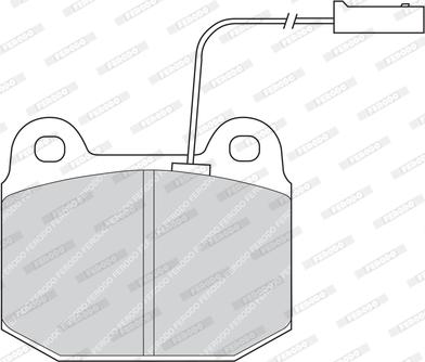 Ferodo FDB723 - Brake Pad Set, disc brake autospares.lv