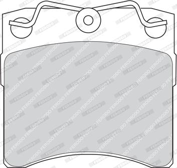 Ferodo FDB722 - Brake Pad Set, disc brake autospares.lv