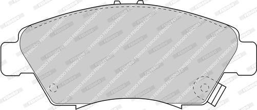 Ferodo FDB776-D - Brake Pad Set, disc brake autospares.lv