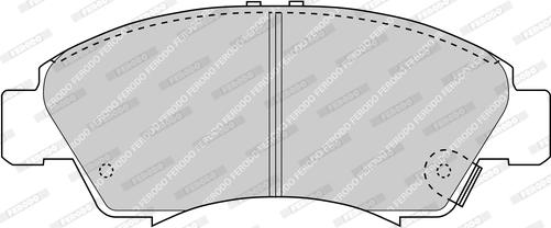 Ferodo FDB777-D - Brake Pad Set, disc brake autospares.lv