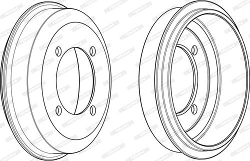 Ferodo FDR329321 - Brake Drum autospares.lv