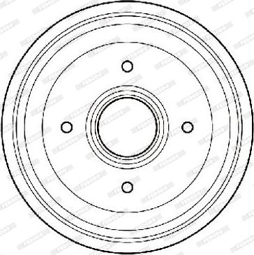 Ferodo FDR329701 - Brake Drum autospares.lv