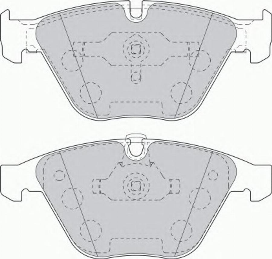 Ferodo FDS1628 - Brake Pad Set, disc brake autospares.lv