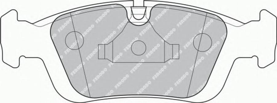 Ferodo FDS1300 - Brake Pad Set, disc brake autospares.lv