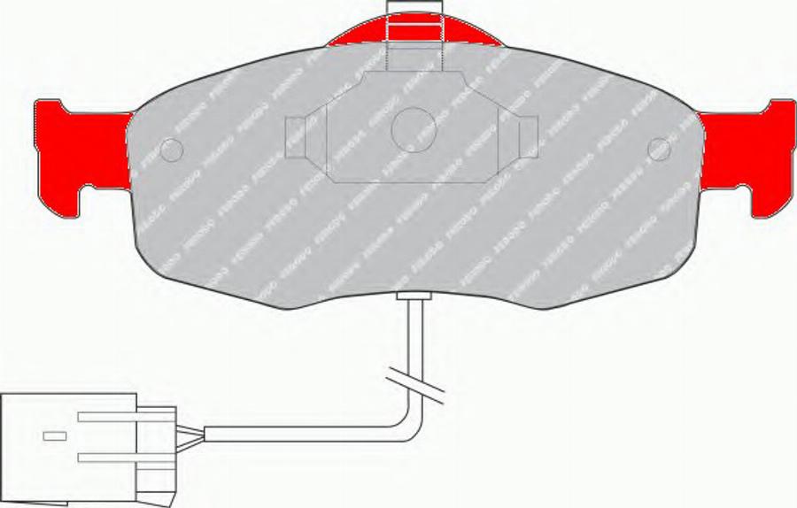 Ferodo FDS766 - Brake Pad Set, disc brake autospares.lv