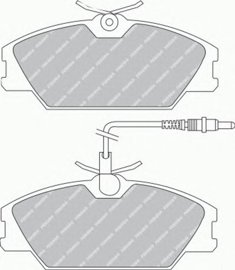 Ferodo FQT406 - Brake Pad Set, disc brake autospares.lv