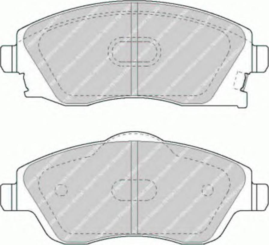 Ferodo FQT1424 - Brake Pad Set, disc brake autospares.lv