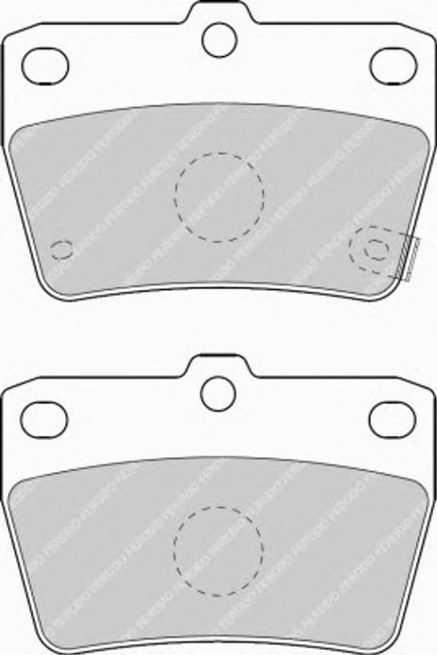 Ferodo FQT1531 - Brake Pad Set, disc brake autospares.lv