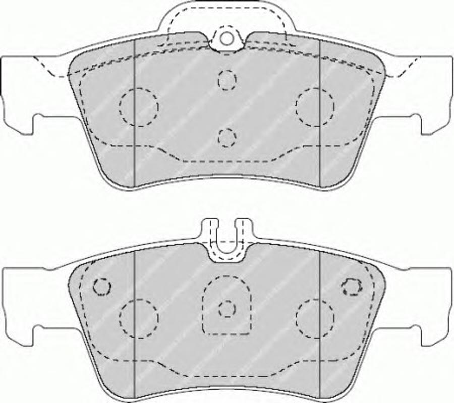 Ferodo FQT1526 - Brake Pad Set, disc brake autospares.lv