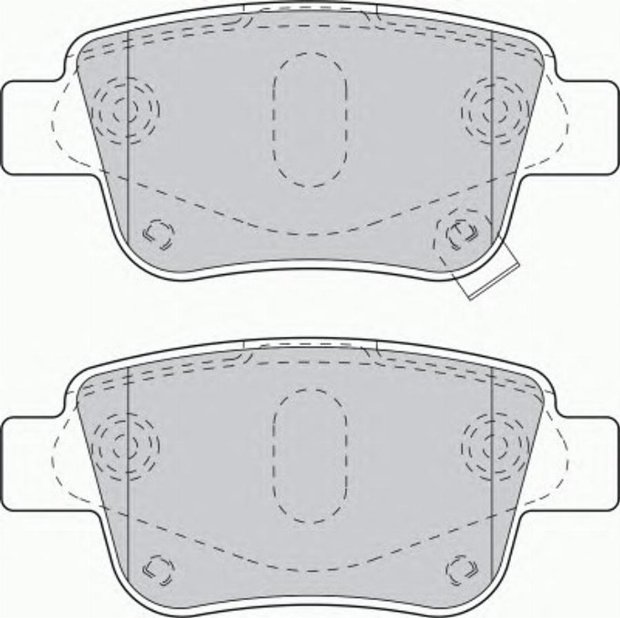 Ferodo FQT1649 - Brake Pad Set, disc brake autospares.lv