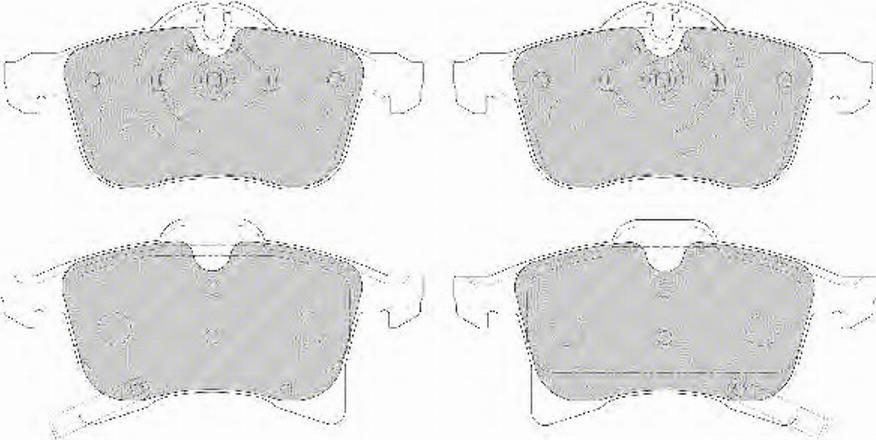 Ferodo FQT1640 - Brake Pad Set, disc brake autospares.lv