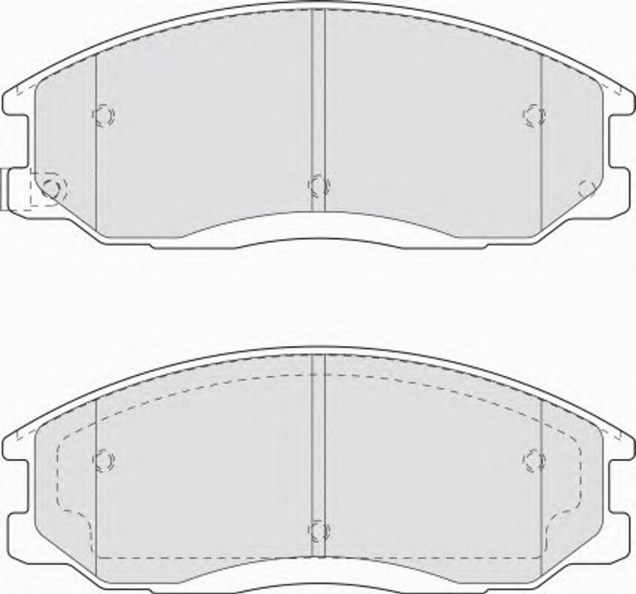 Ferodo FQT1605 - Brake Pad Set, disc brake autospares.lv