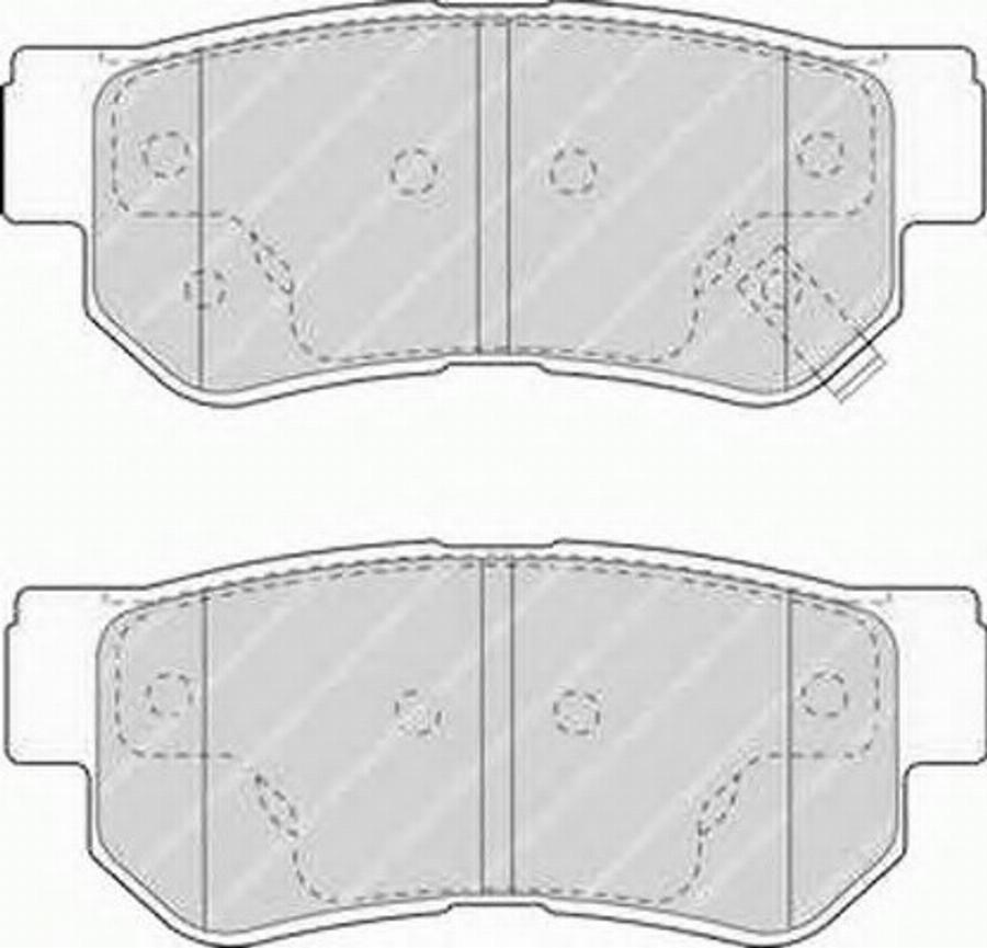 Ferodo FQT1606 - Brake Pad Set, disc brake autospares.lv