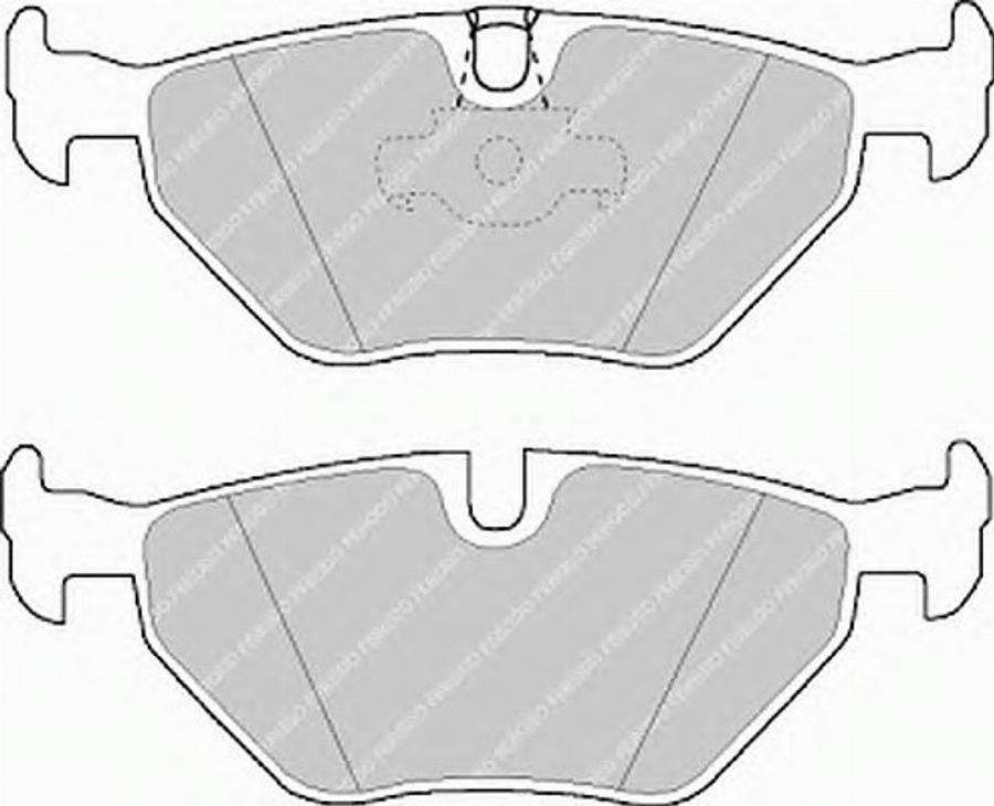 Ferodo FQT1075 - Brake Pad Set, disc brake autospares.lv