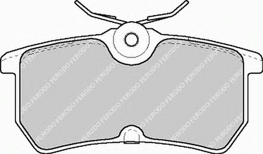 Ferodo FQT1319 - Brake Pad Set, disc brake autospares.lv