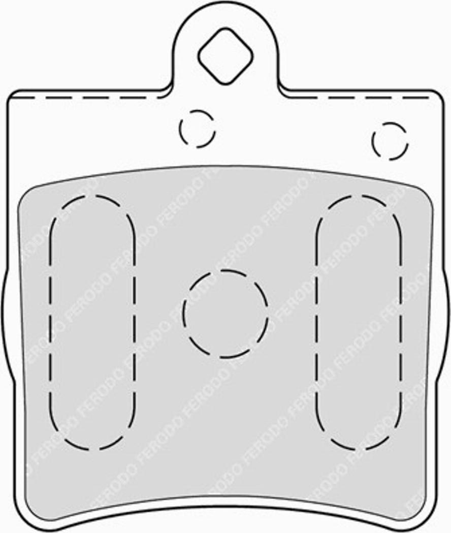 Ferodo FQT1311 - Brake Pad Set, disc brake autospares.lv