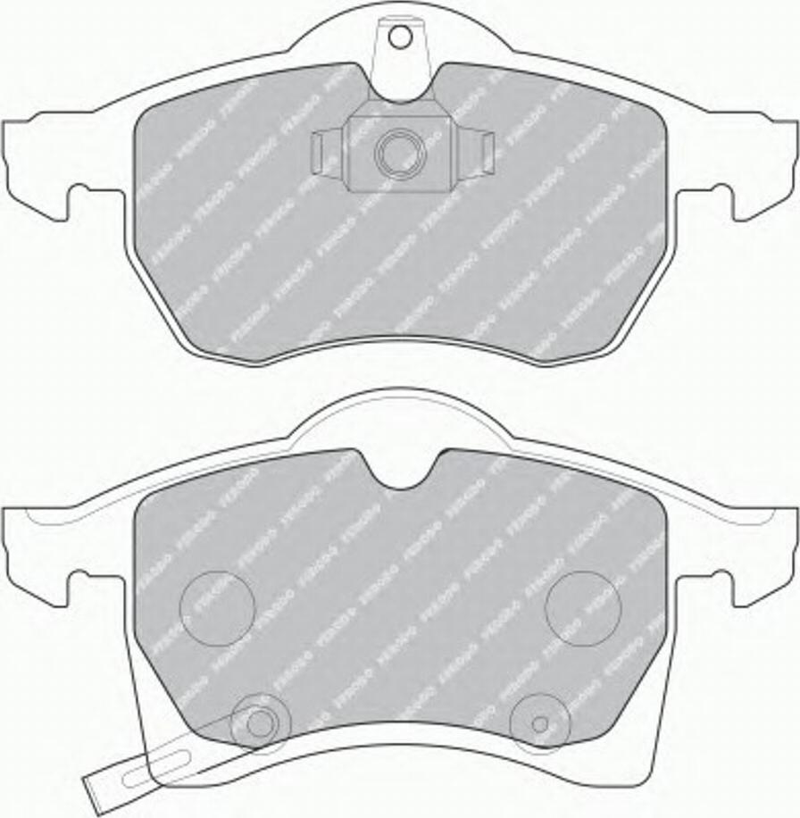 Ferodo FQT1295 - Brake Pad Set, disc brake autospares.lv