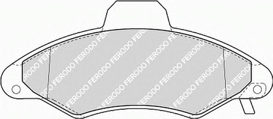 Ferodo FQT1276 - Brake Pad Set, disc brake autospares.lv