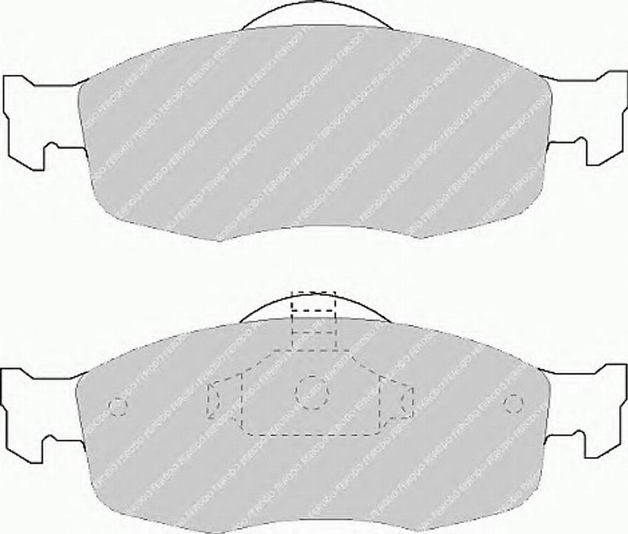 Ferodo FQT884 - Brake Pad Set, disc brake autospares.lv