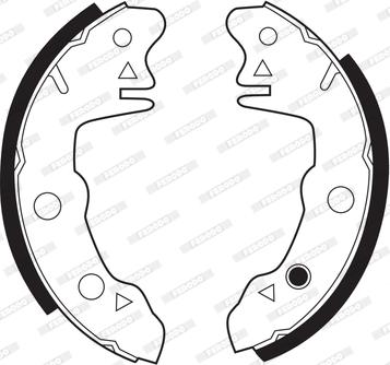 Ferodo FSB46 - Brake Shoe Set autospares.lv