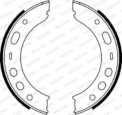 Ferodo FSB4056 - Brake Shoe Set, parking brake autospares.lv