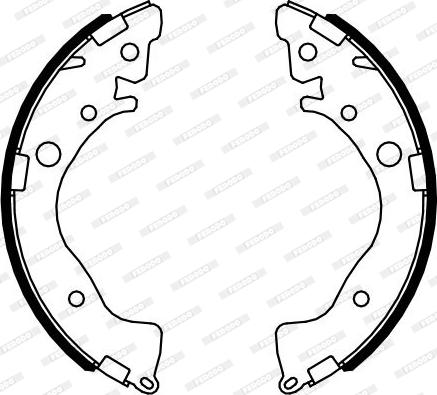 Ferodo FSB4081 - Brake Shoe Set autospares.lv