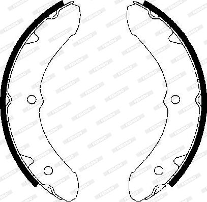 Ferodo FSB4117 - Brake Shoe Set autospares.lv