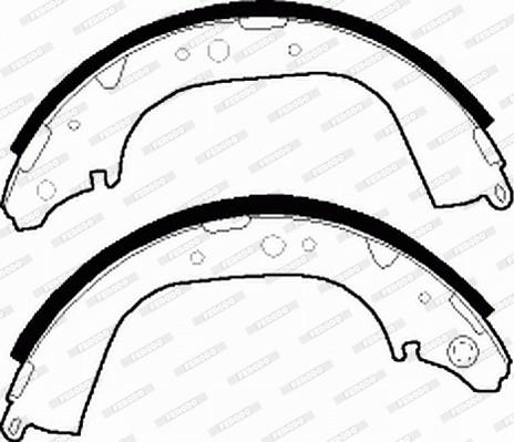 Ferodo FSB411 - Brake Shoe Set autospares.lv