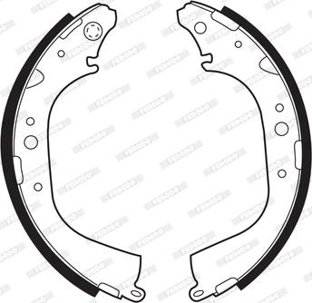 Ferodo FSB411 - Brake Shoe Set autospares.lv