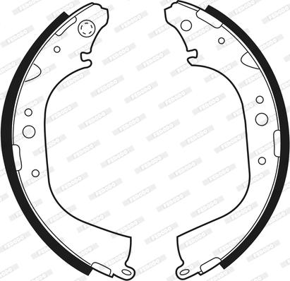 Ferodo FSB411 - Brake Shoe Set autospares.lv