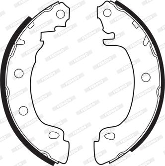 Ferodo FSB544 - Brake Shoe Set autospares.lv