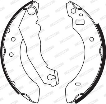 Ferodo FSB554 - Brake Shoe Set autospares.lv