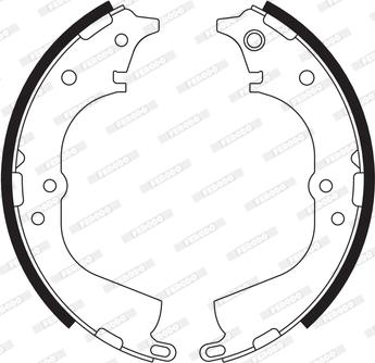 Ferodo FSB563 - Brake Shoe Set autospares.lv