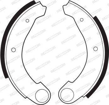 Ferodo FSB51 - Brake Shoe Set autospares.lv