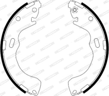 Ferodo FSB587 - Brake Shoe Set autospares.lv