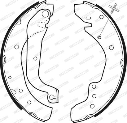 Ferodo FSB533 - Brake Shoe Set autospares.lv