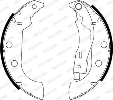 Ferodo FSB575 - Brake Shoe Set autospares.lv