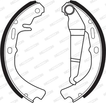 Ferodo FSB69 - Brake Shoe Set autospares.lv