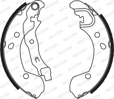 Ferodo FSB649 - Brake Shoe Set autospares.lv