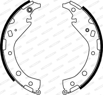 Ferodo FSB650 - Brake Shoe Set autospares.lv