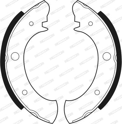 Ferodo FSB143 - Brake Shoe Set autospares.lv