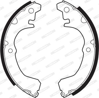 Ferodo FSB155 - Brake Shoe Set autospares.lv