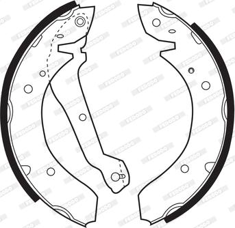 Ferodo FSB152 - Brake Shoe Set autospares.lv