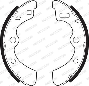 Ferodo FSB161 - Brake Shoe Set autospares.lv