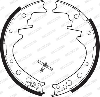 Ferodo FSB184 - Brake Shoe Set autospares.lv