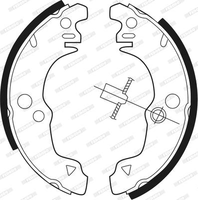 Ferodo FSB1 - Brake Shoe Set autospares.lv