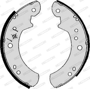 Ferodo FSB395 - Brake Shoe Set autospares.lv