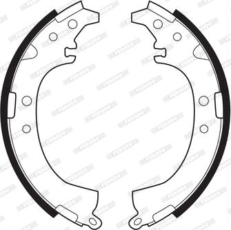 Ferodo FSB342 - Brake Shoe Set autospares.lv