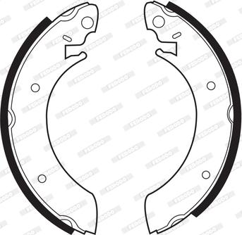 Ferodo FSB357 - Brake Shoe Set autospares.lv