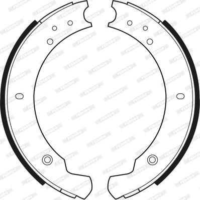 Ferodo FSB365 - Brake Shoe Set autospares.lv